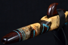 Buckeye Burl Native American Flute, Minor, High C-5, #F15D